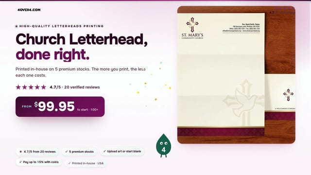 Church Letterhead product video