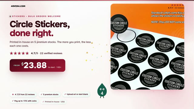 Circle Stickers product video