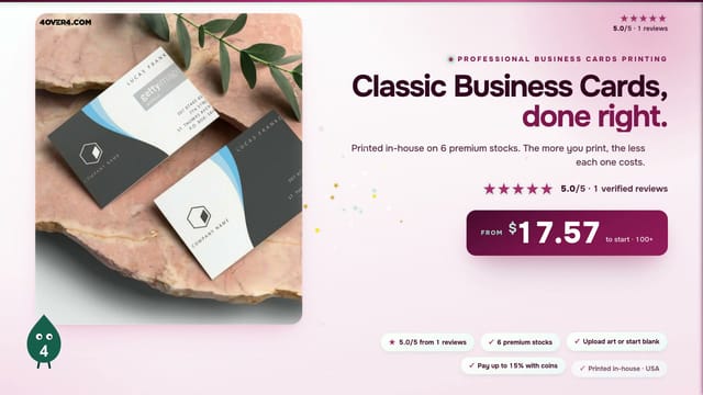 Classic Business Cards product video