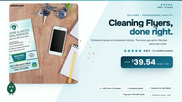 Cleaning Flyers product video