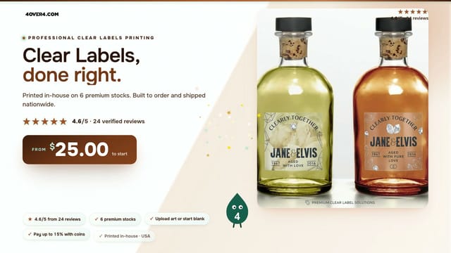 Clear Labels product video