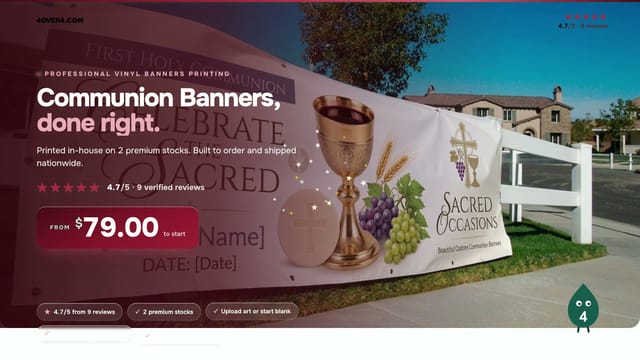 Communion Banners product video