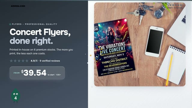 Concert Flyers product video