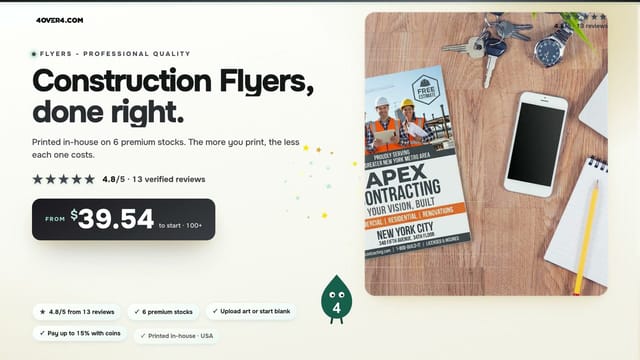Construction Flyers product video
