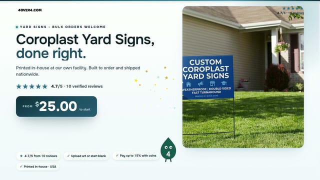 Coroplast Yard Signs product video