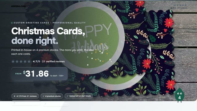 Christmas Cards product video