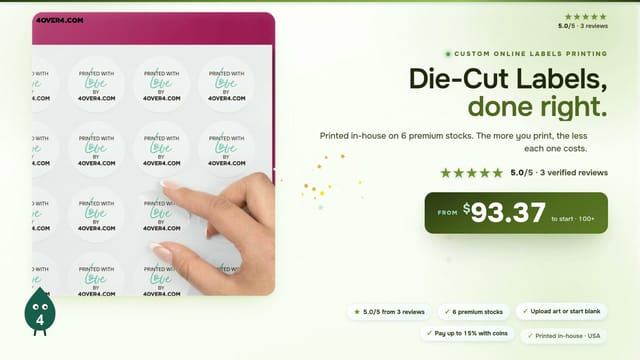 Die-Cut Labels product video