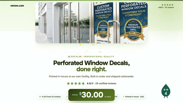 Perforated Window Decals product video