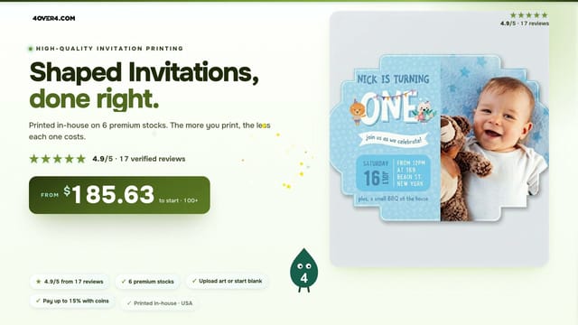 Shaped Invitations product video