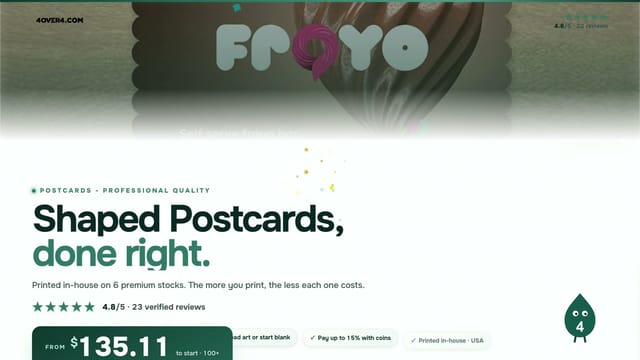Custom Shaped Postcards product video