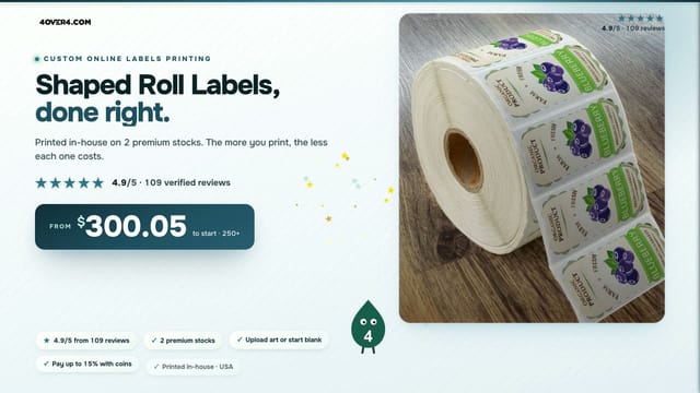 Shaped Roll Labels product video