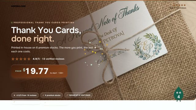 Thank You Cards product video
