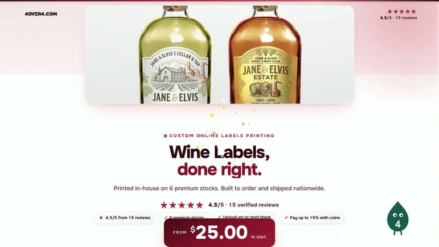 Wine Labels product video