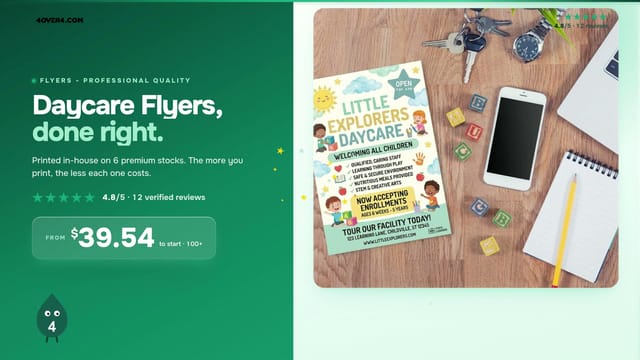 Daycare Flyers product video