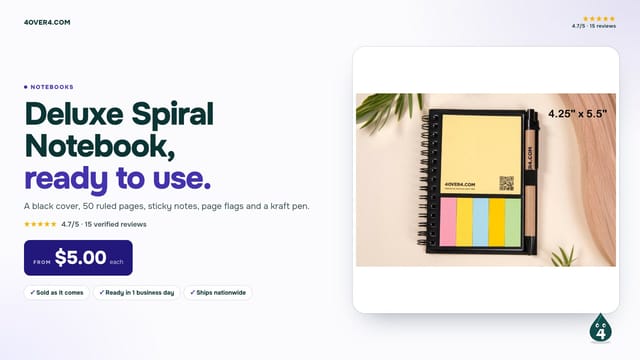 Deluxe Spiral Notebook product video