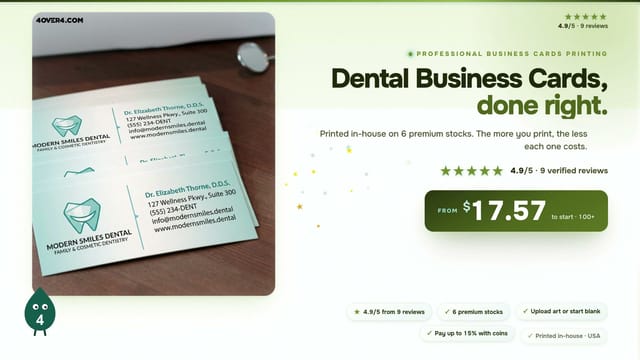 Dental Business Cards product video