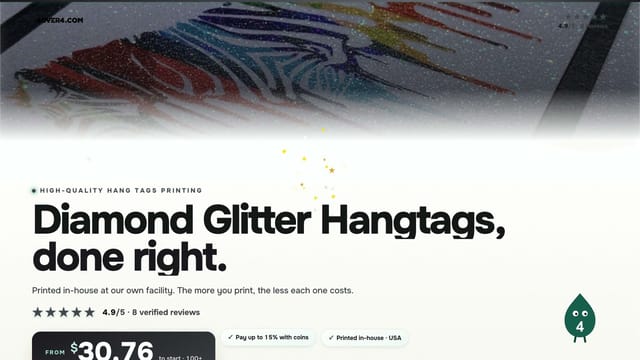 Diamond Glitter Hangtags product video