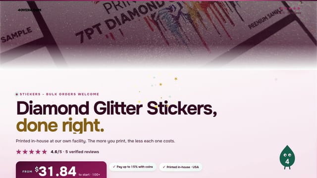 Diamond Glitter Stickers product video