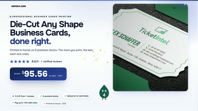Die-Cut Any Shape Business Cards product video