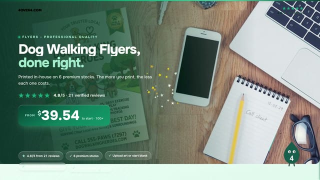 Dog Walking Flyers product video