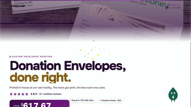 Donation Envelopes product video
