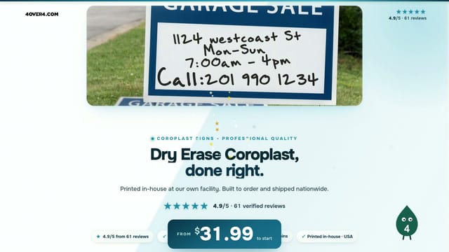Dry Erase Coroplast product video