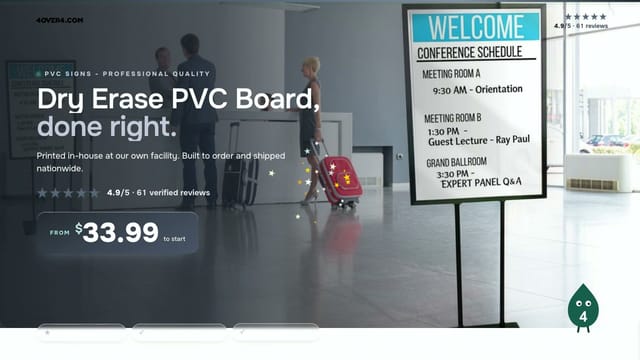 Dry Erase PVC Board product video