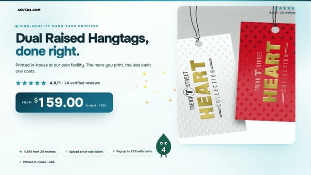 Dual Raised Hangtags product video