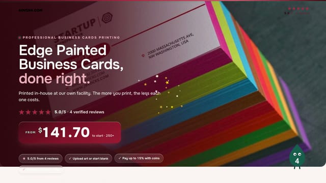 Edge Painted Business Cards product video