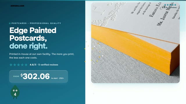 Edge Painted Postcards product video