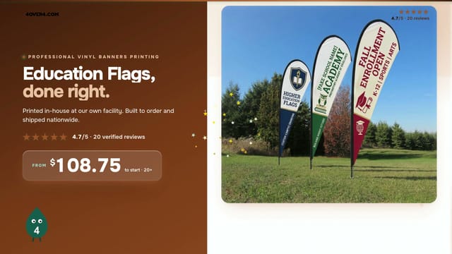 Education Flags product video