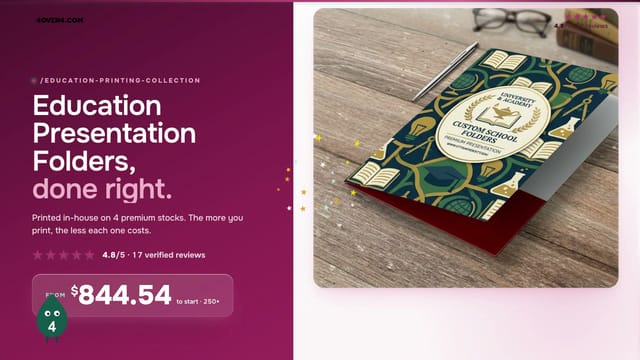 Education Presentation Folders product video