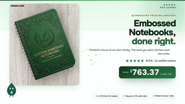 Embossed Notebooks product video