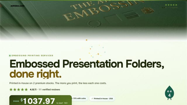 Embossed Presentation Folders product video