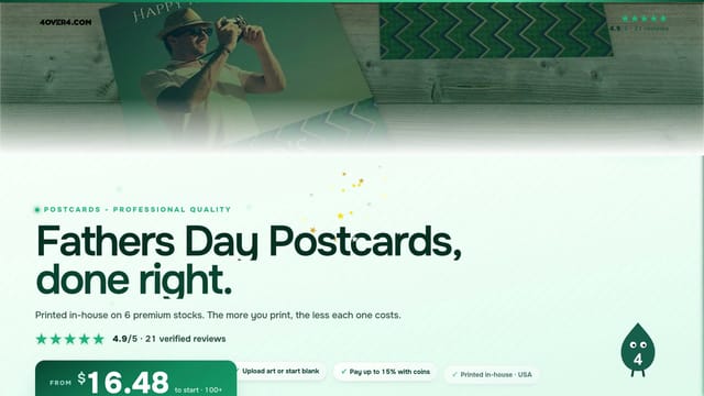 Fathers Day Postcards product video