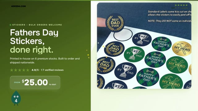 Fathers Day Stickers product video