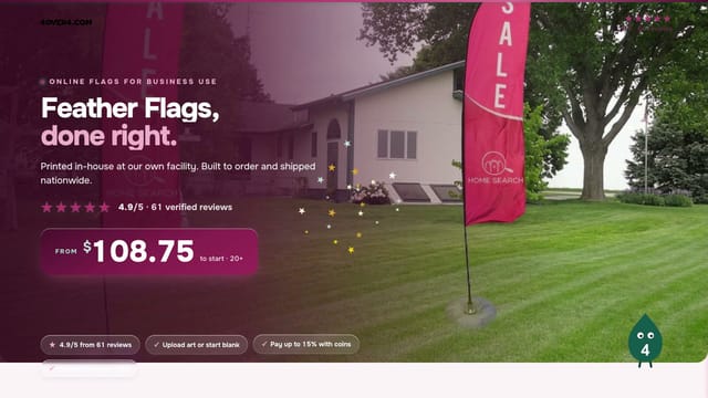 Feather Flags product video
