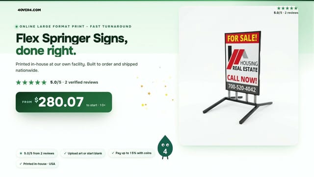 Flex Springer Signs product video