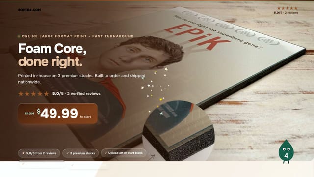 Foam Core product video