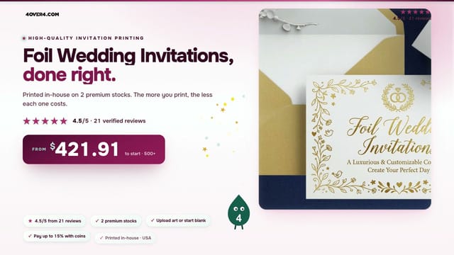 Foil Wedding Invitations product video
