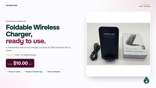 Foldable Wireless Charger product video