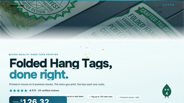 Folded Hang Tags product video