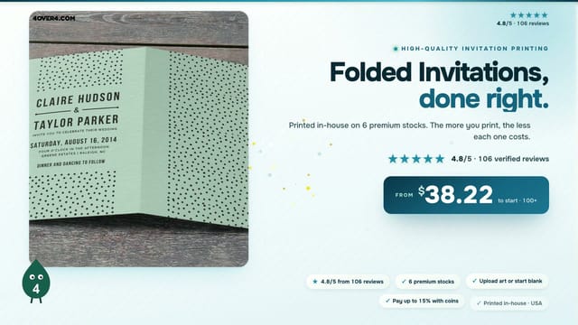 Folded Invitations product video