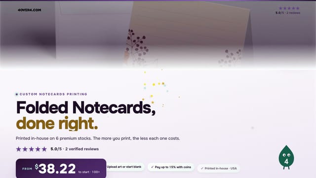 Folded Notecards product video