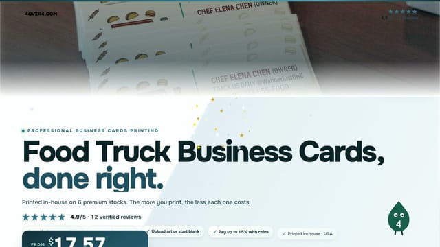 Food Truck Business Cards product video