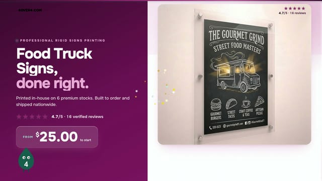 Food Truck Signs product video