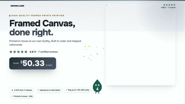 Framed Canvas product video