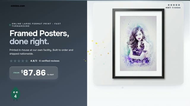 Framed Posters product video