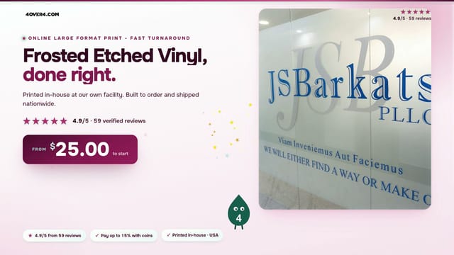Frosted Etched Vinyl product video