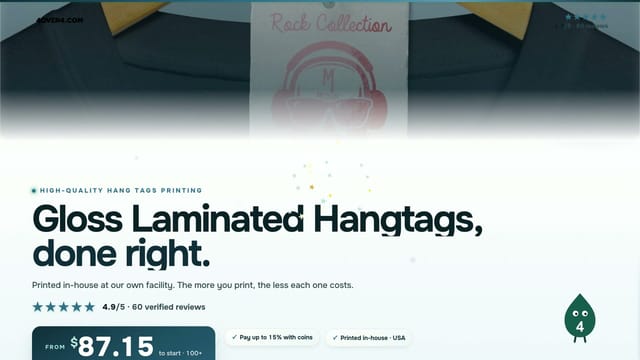 Gloss Laminated Hangtags product video
